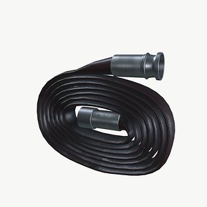 3D Fire Hose Pipe model