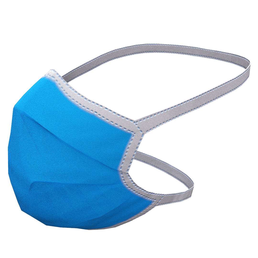 3D Model Disposable Surgical Mask Low Poly - TurboSquid 2391213
