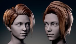 Real-time woman hair style