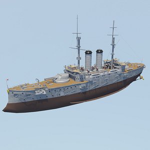 japanese mikasa battleship model