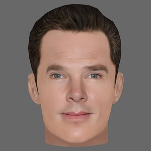 Benedict Cumberbatch Head - Low poly head for game