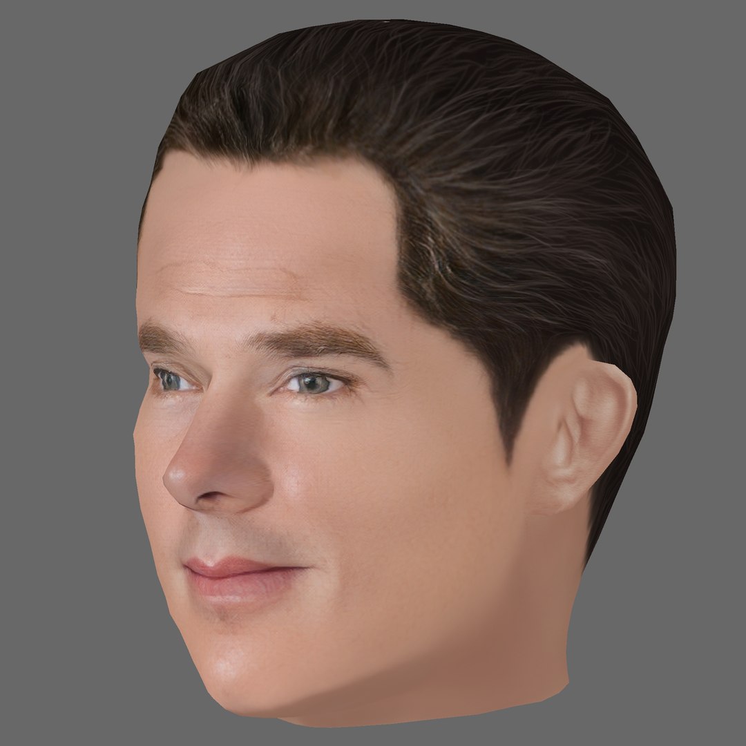 Benedict Cumberbatch Head - Low Poly Head For Game Model - TurboSquid ...