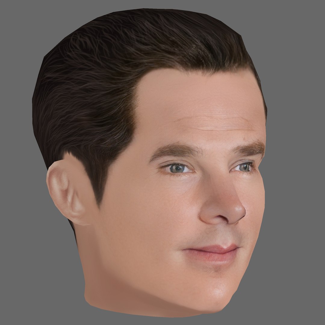 Benedict Cumberbatch Head - Low Poly Head For Game Model - TurboSquid ...