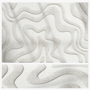 Norlander Wool Rug 3D model