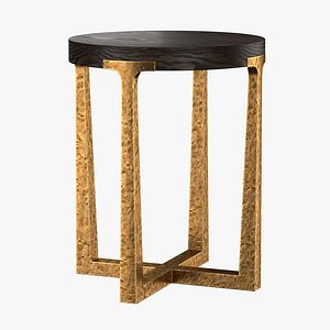 T-Brace Round Side Table