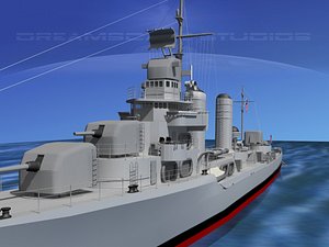 3d anti-aircraft class destroyers model