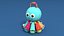 Toy music baby octopus lowpoly jouet musical bebe pieuvre