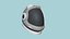 3D Astronaut Helmet B07 Gray White - Character Design Fashion