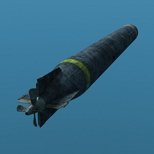 3d model ww1 torpedo