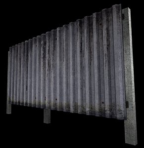 Corrugated Metal Sheets Rusted - Small 3D Model $19 - .c4d .max .obj -  Free3D