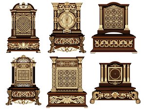 3D Casket Clock Collection 02