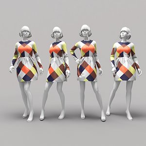 3d mannequin dress