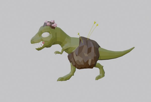 Modelo de jogo da idade da pedra de dinossauros Modelo 3D