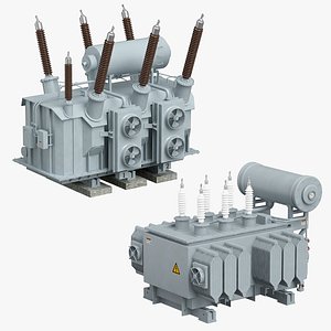 3D Power Transformers Collection