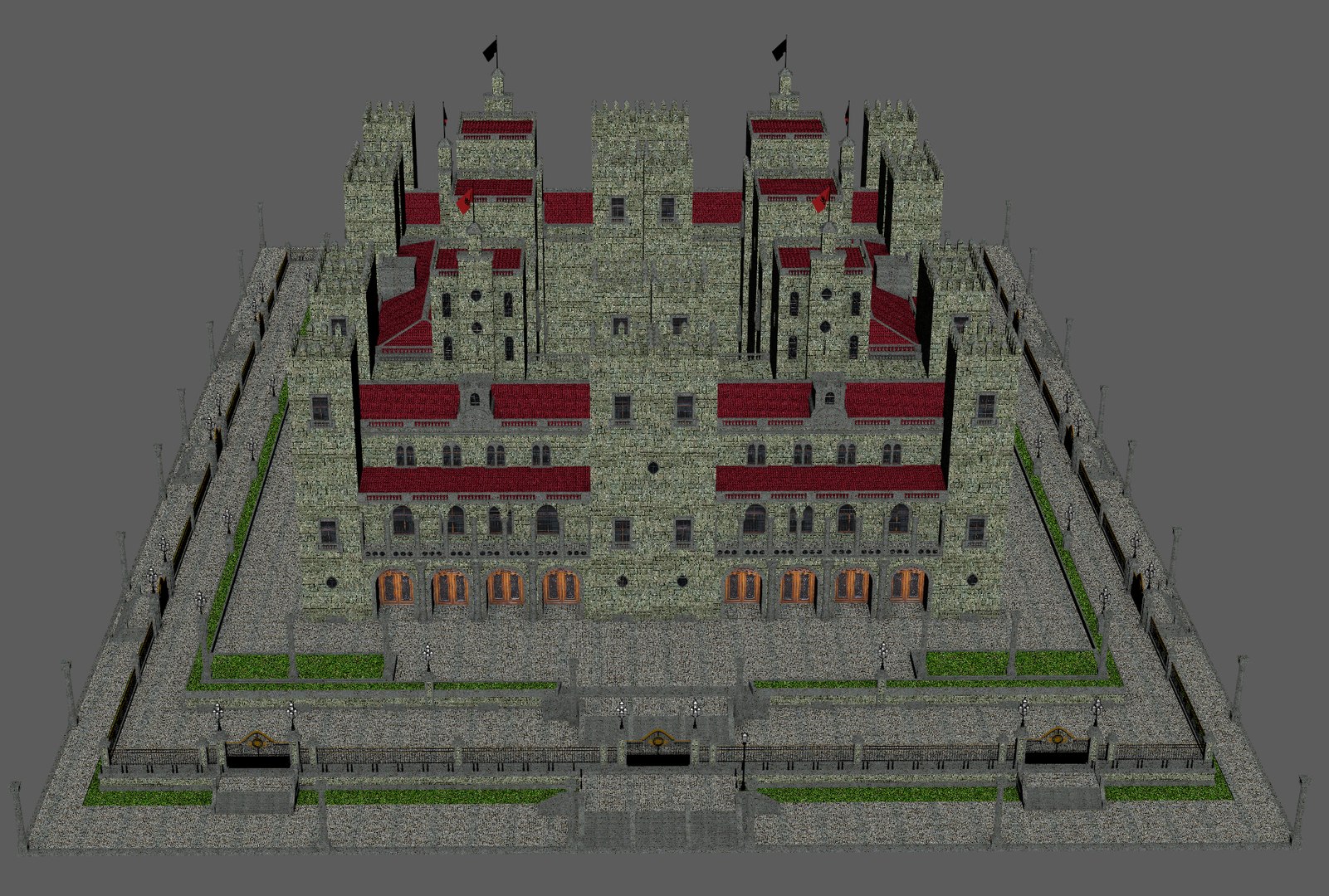 3D Castle Medieval Model - TurboSquid 1342212