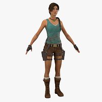 Lara Croft RIGGED