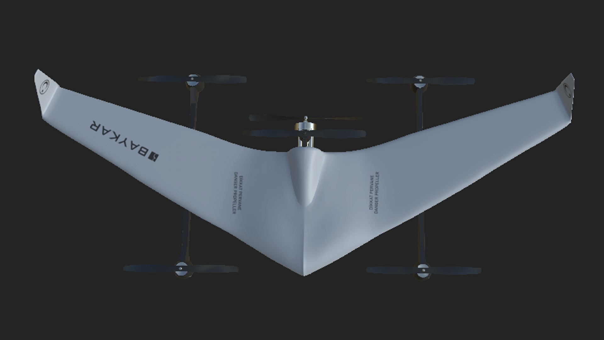 3D Model Turkish Bayraktar DIHA - VTOL UAV DIHA - TurboSquid 2035652