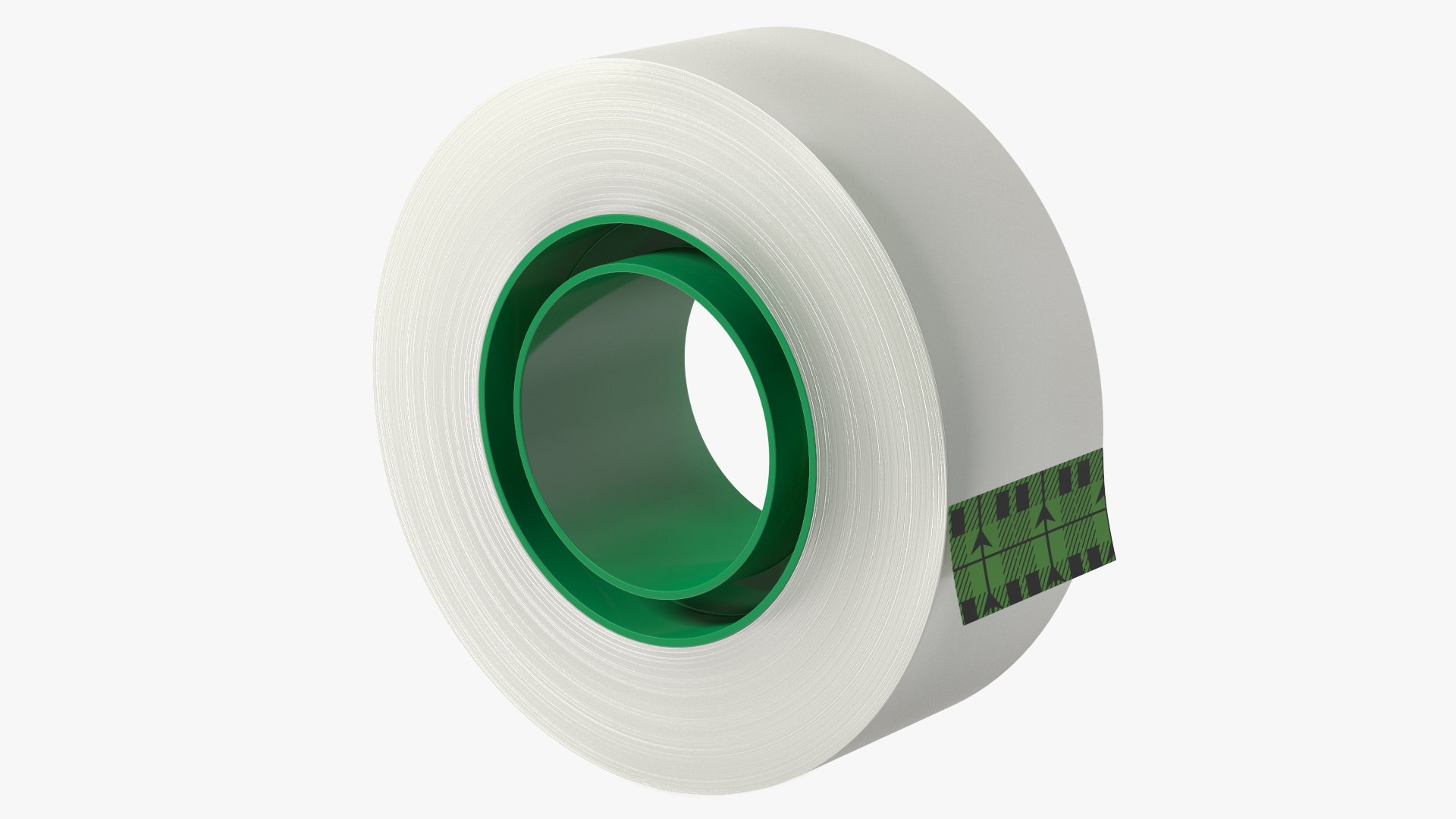 Office Duct Tape White 3D model preview