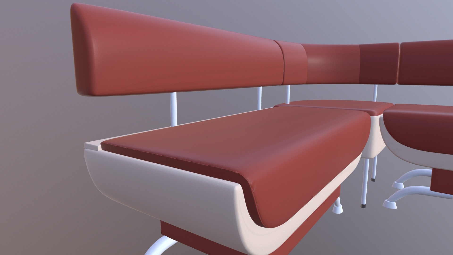Rodnik Corner Bench Cappuccino 3D - TurboSquid 2185318