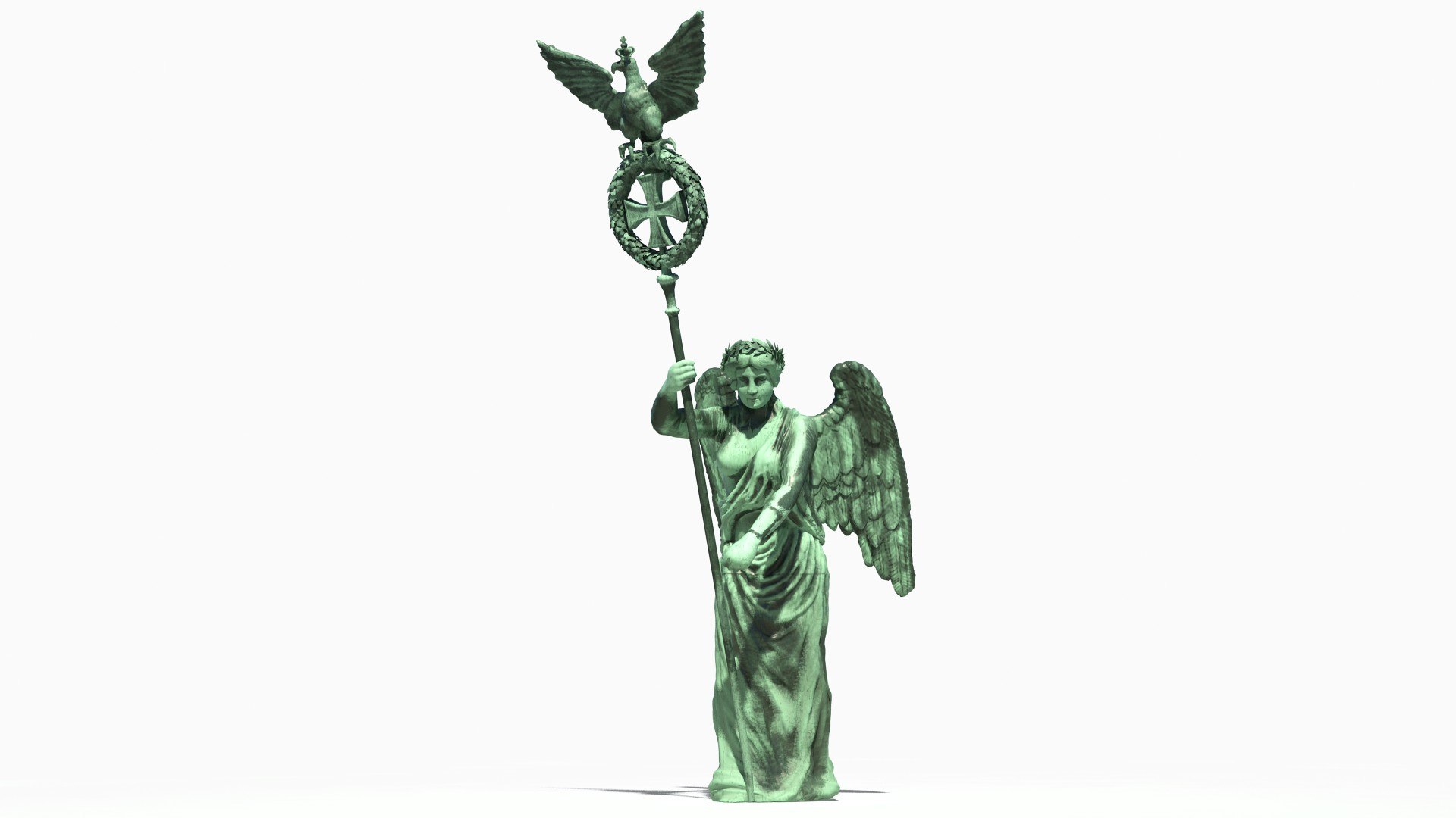Goddess of Victory Statue 3D model preview