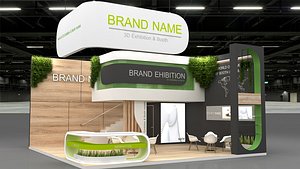 exhibition stall booth-442 3D model