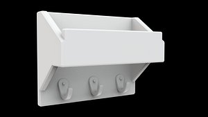 3D model Envelope Slot Key Mail Wall Shelf