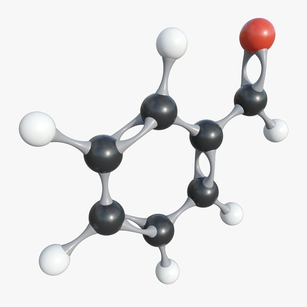 3D model Benzaldehyde Molecule With PBR 4K 8K