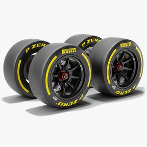 Formula 3 Slick Wheels F3 Season 2025 3D model