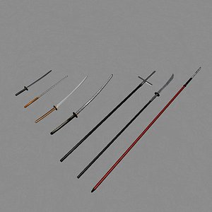 Samurai mele Weapons (Katana, Yari ect.)