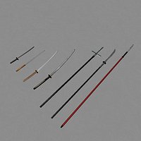 Samurai mele Weapons (Katana, Yari ect.)