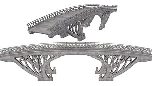 Gothic bridge 3D model