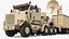 Heavy Military Tractor with Radar Container Trailer