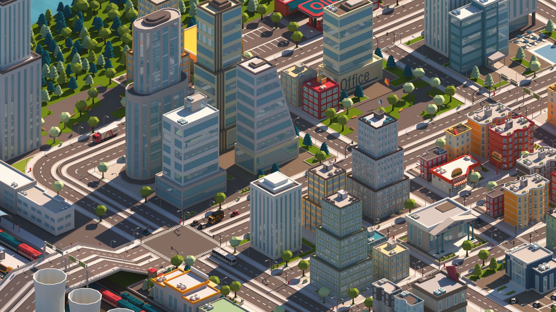 3D cartoon city pack model - TurboSquid 1568645