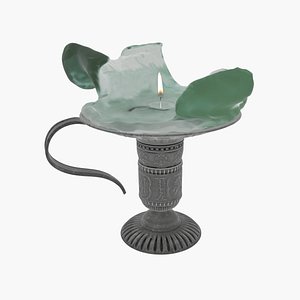 Candle for Susan with a candlestick