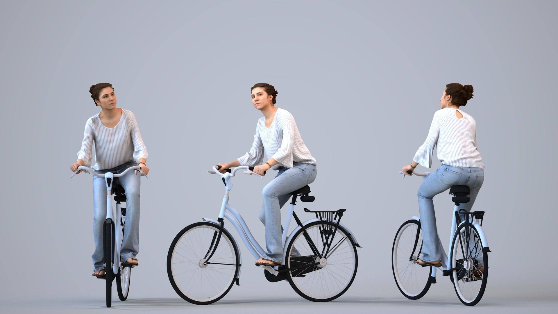 00472Gloria002 - Adult Caucasian woman commuting by bicycle in casual transitional seasonal clothing 3D model https://p.turbosquid.com/ts-thumb/nH/5hNLZE/BP/00472_gloria002_state2_frame_0001/jpg/1773176854/1920x1080/fit_q87/fefb262dcd941847c3928660f44fd84a1ddec96d/00472_gloria002_state2_frame_0001.jpg