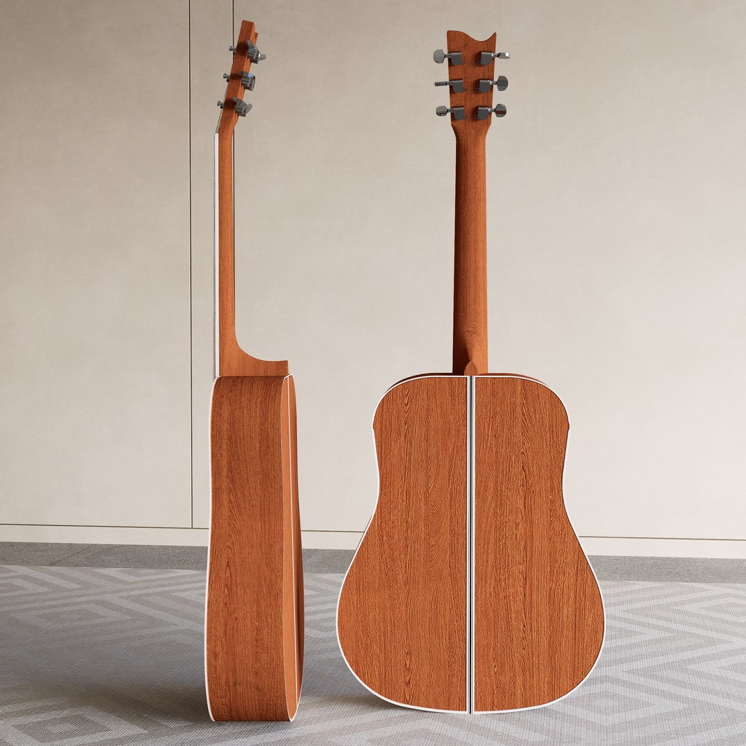 3D Acoustic Guitar Model - TurboSquid 2212984