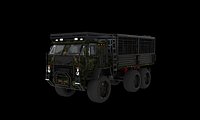 Military Vehicule KamAZ-53501 Low-poly 3D model 3D
