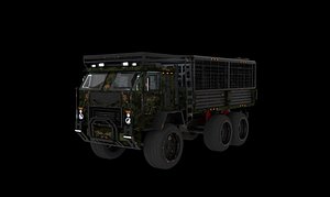 Military Vehicule KamAZ-53501 Low-poly 3D model 3D
