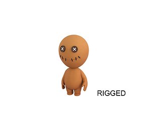 3D model Character182 Rigged Voodoo Doll