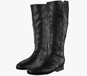 Black Leather Boots 2 PBR