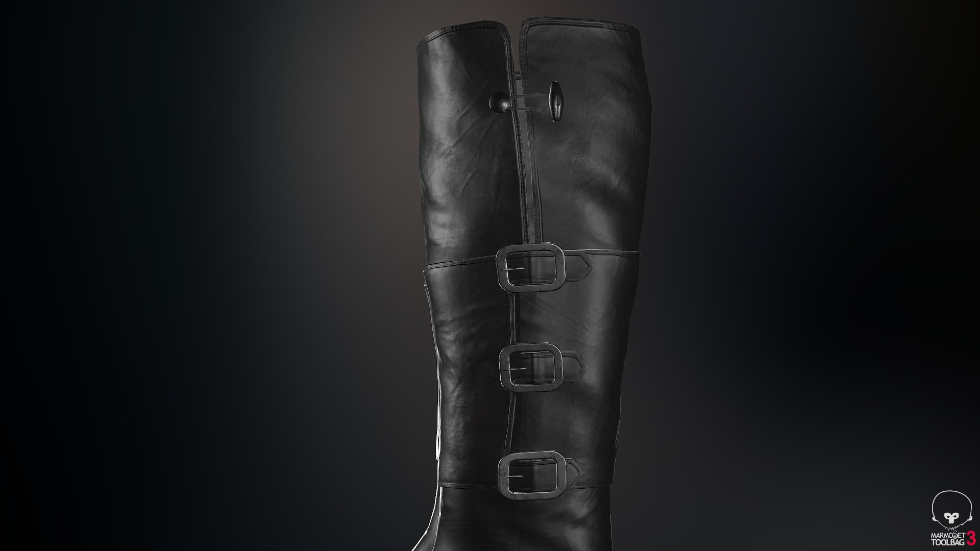 3D model black leather boots 1 https://p.turbosquid.com/ts-thumb/nH/GPvwF4/Y6PAb9AR/screenshot009/png/1539110339/1920x1080/fit_q87/0f5a22159aa8821fc3e086806718210382fb1230/screenshot009.jpg