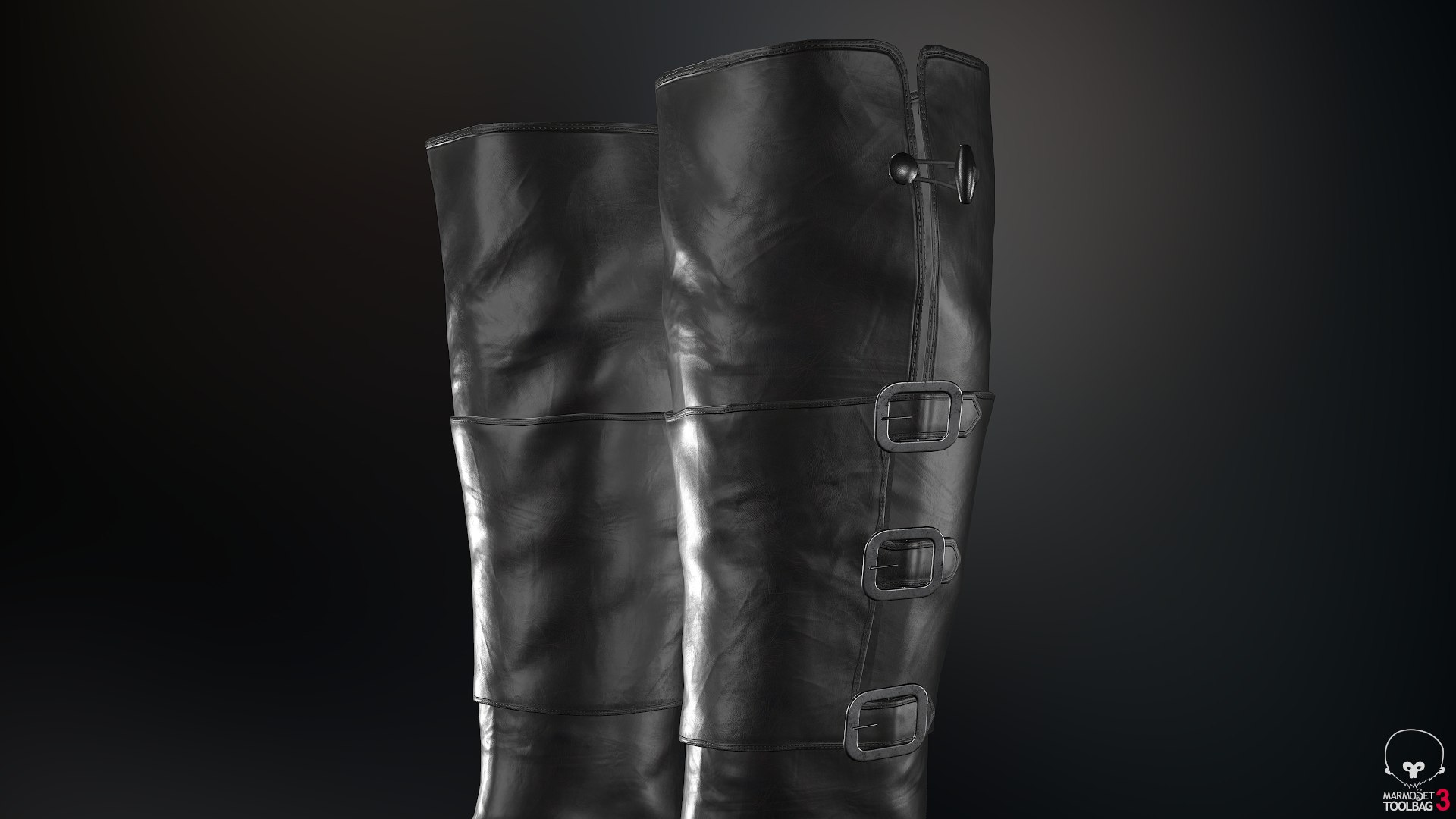 3D model black leather boots 1 https://p.turbosquid.com/ts-thumb/nH/GPvwF4/nywO9LAS/screenshot002/png/1539110338/1920x1080/fit_q87/bb7ce15bb565b71db7f4cdde2d6d5eeac87b9cc1/screenshot002.jpg