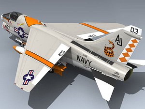 3d model navy a-7e