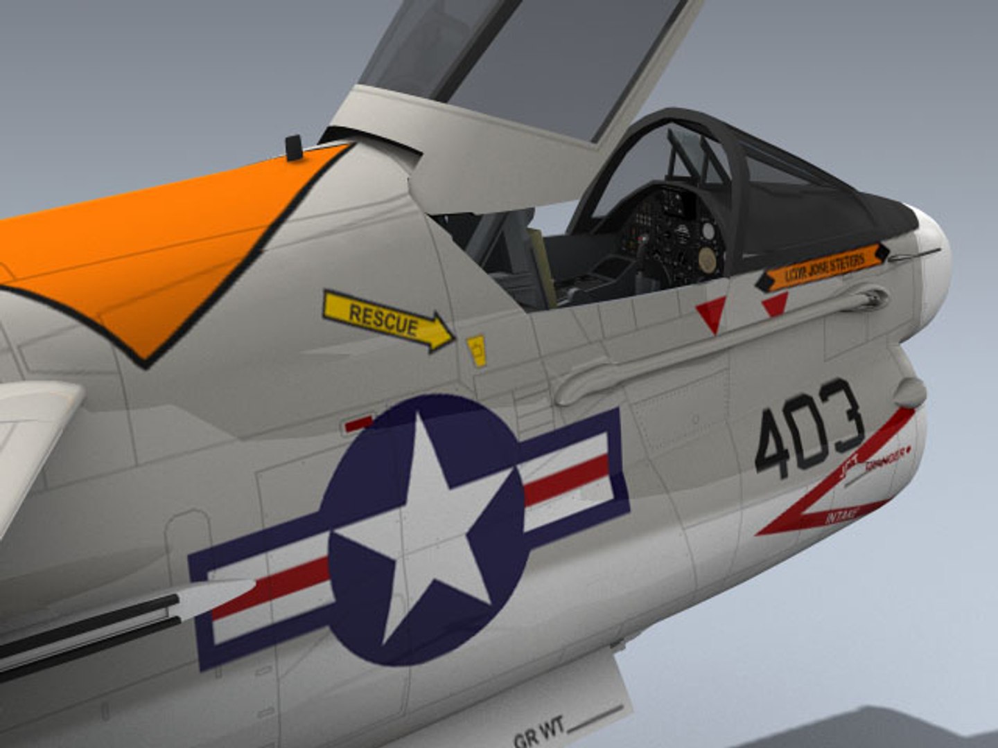3d Model Navy A-7e