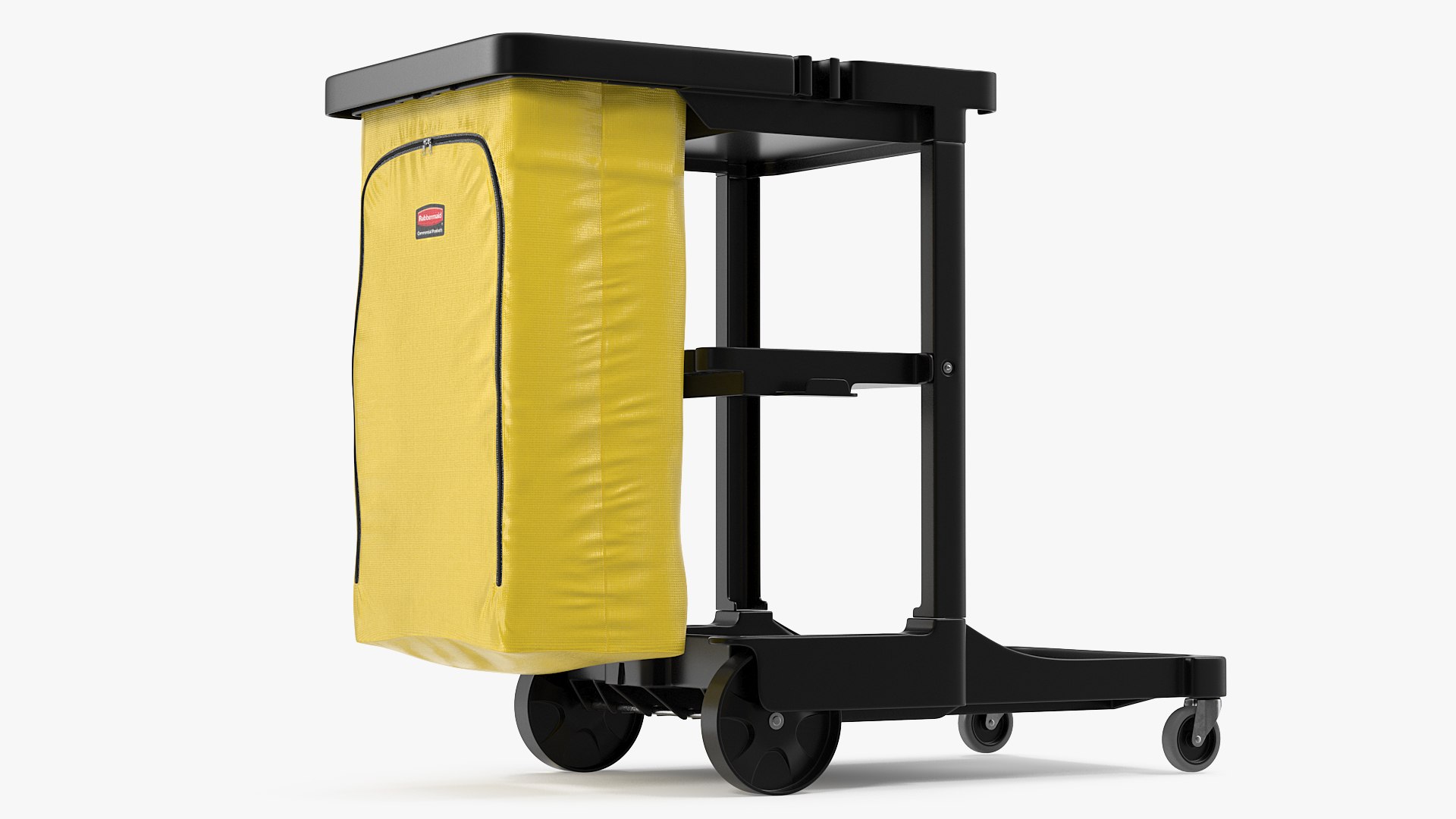 Rubbermaid Multi Shelf Cleaning Cart 3D model preview