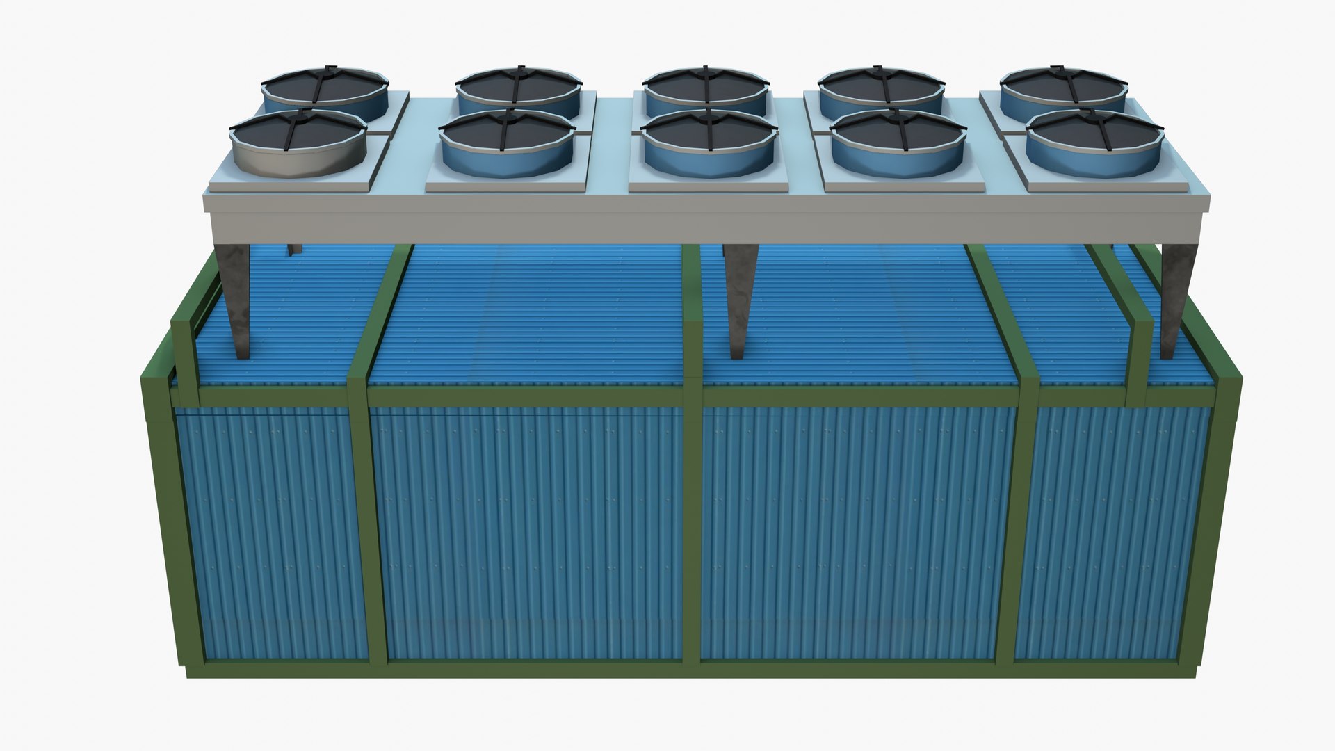 Substation With Pumps And Fans 3D - TurboSquid 2003025