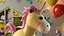 Yellow Cartoon Unicorn Neutral Pose