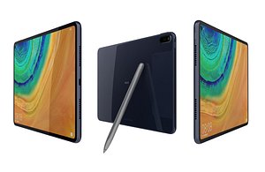 3D Huawei Matepad Pro 5G Gray Low Poly