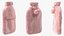 Hot Water Bladder Bag Striped Pink Fur