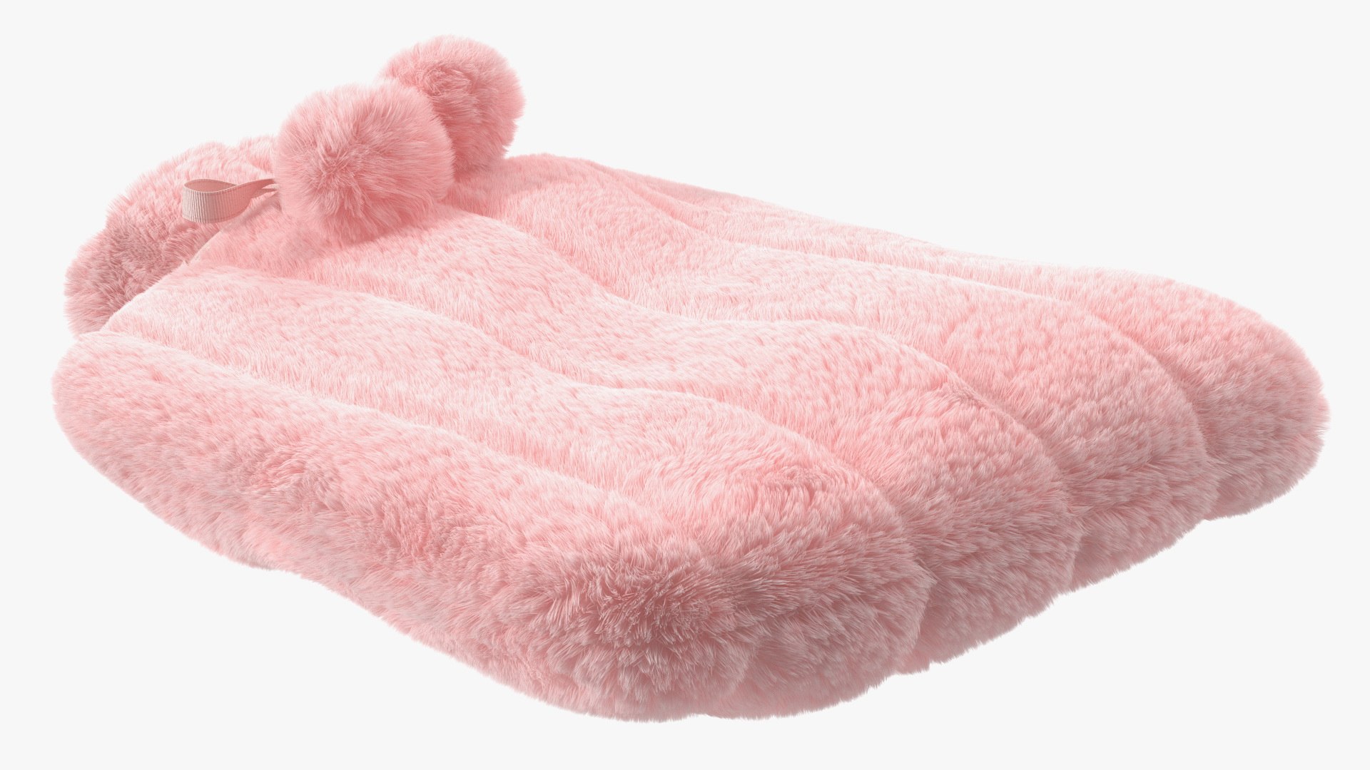 Hot Water Bladder Bag Striped Pink Fur 3D model TurboSquid 2168074